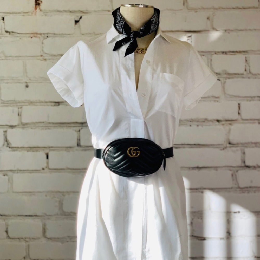 Gucci GG Marmont matelassé leather belt bag